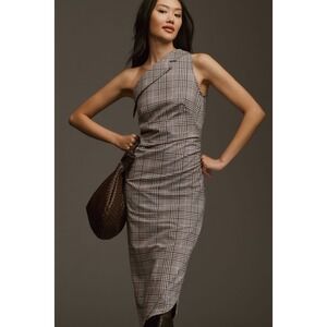 anthropologie plaid halter dress SIGAL x Anthropologie Plaid Mini Dress